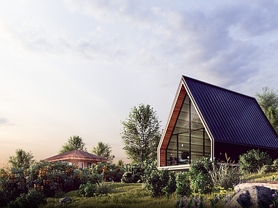 现代简约木屋 网红亲子房 三角木屋 文旅建筑 景区住宿单元