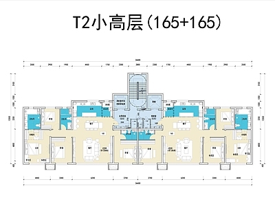 现代住宅楼建筑 北方T2小高层 施工图
