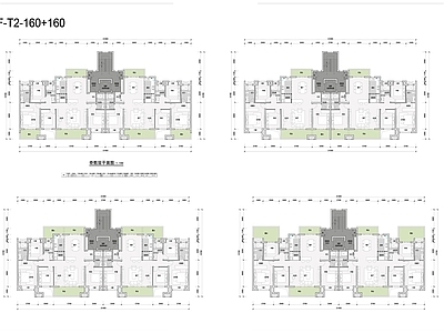 现代住宅楼建筑 第四代住宅 施工图