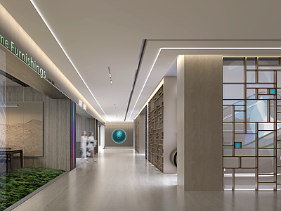 新中式现代其他店铺 商业空间 艺术走道 商场改造