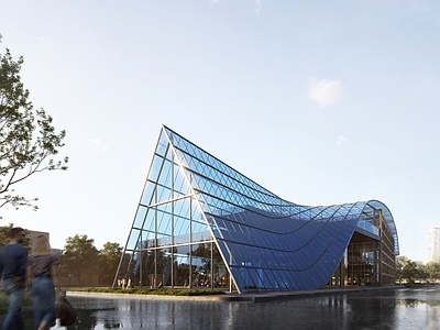 现代风格建筑 建筑 异形建筑 特色建筑 异型建筑 三角建筑