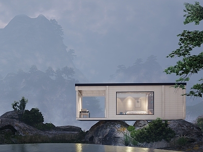 现代原木木屋 原木木屋 装配式建筑 住宿单元 木屋酒店 景区吊装住宿单元