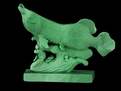 其他动物 鱼 翡翠 玉器 摆件 装饰