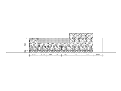 展览展厅家具 现代道具异形吧台 施工图