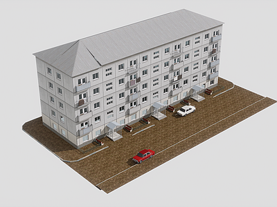 复古其他住宅外观 复古破旧住宅环境