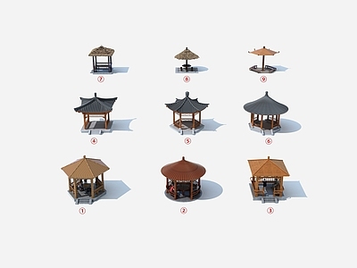 现代其他景观小品 亭子