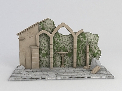 现代其他景观小品 园林小品