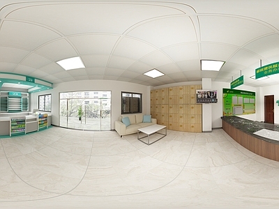 现代办公大厅 便利店