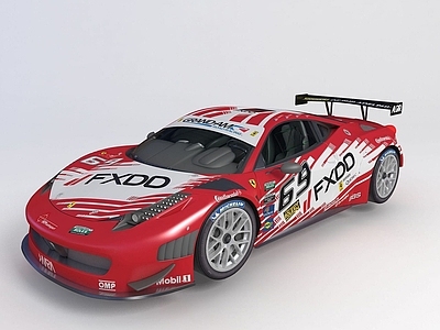 现代法拉利赛车GT3跑车