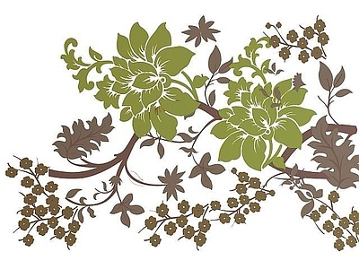 现代花纹
