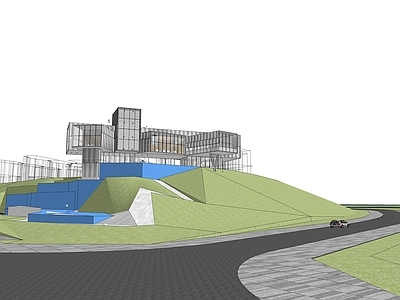 现代展览馆建筑 展览馆