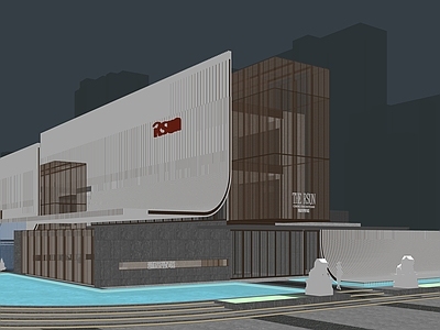 现代展览馆建筑 展览馆