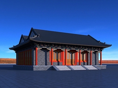 现代恭王府古建筑