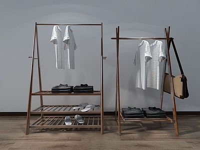 现代服装店衣架