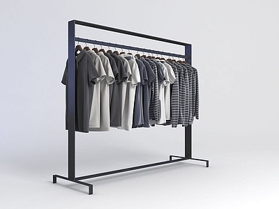 现代服装店衣架