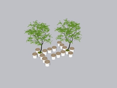 现代景观座椅 树池景观座椅
