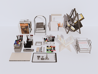 文具 办公用品 文具 书架 装饰摆件