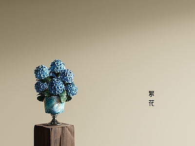 法式中古花瓶 陶瓷花瓶 花瓶花艺 花卉