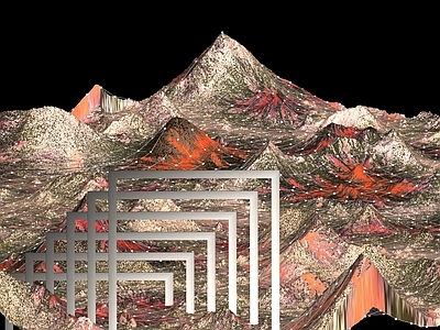 现代艺术装置 现代科幻未来场景