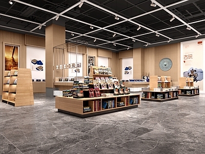 新中式现代博物馆 博物馆纪念品商店