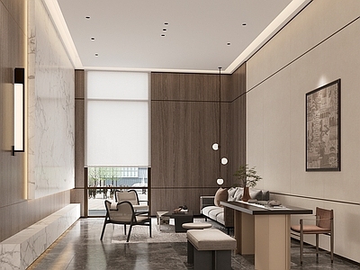 现代新中式接待室 VIP室