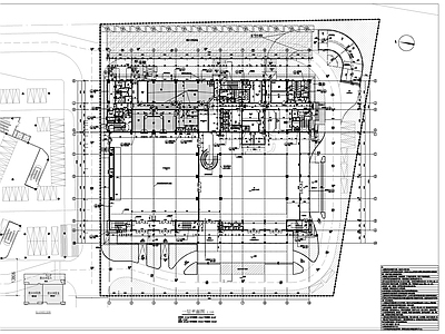 现代产业园建筑 岗前技能培训基地 施工图