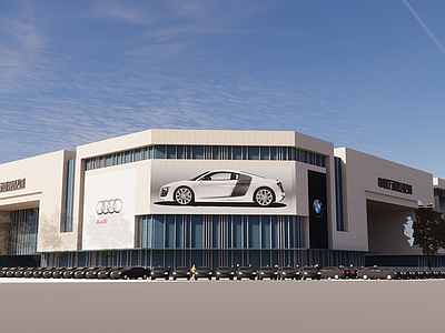 欧式复古其他商业建筑 汽配城 汽车4S店 汽车公司