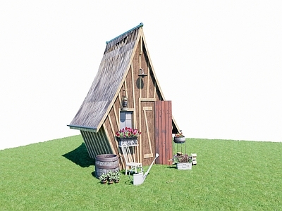现代木屋 童话木屋 霍比特小屋 儿童木屋