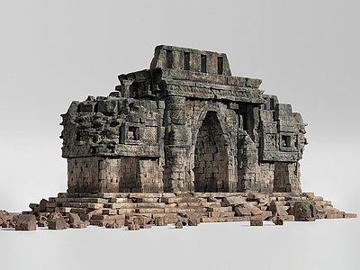 现代其他景观小品 古代城市废墟