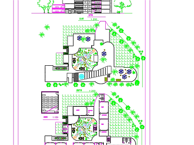 现代校园景观 学校校园景观设计 校园园林绿化设计 学校规划设计 校园绿化设计 平面图