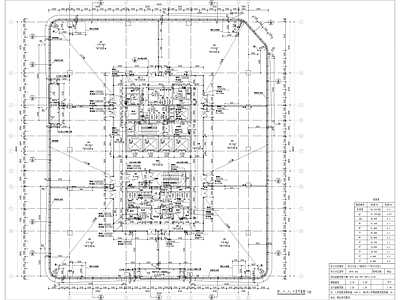 现代办公楼建筑 9层办公楼建筑图 施工图