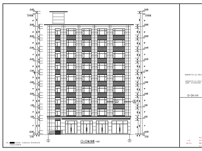 现代住宅楼建筑 富源雅 施工图