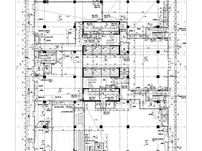 现代办公楼建筑 办公楼建筑图 施工图