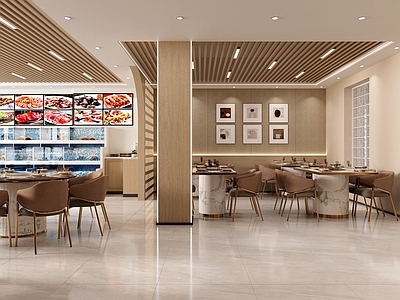 现代极简烧烤店 海鲜烧烤 海鲜餐厅
