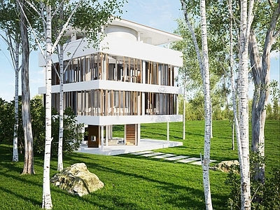 现代风格建筑 现代住宅 含rhino模