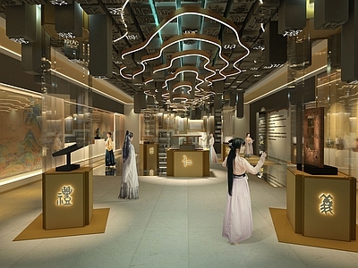 新中式其他文化空间 汉文化 传统文化 展览馆 汉字 中华文化