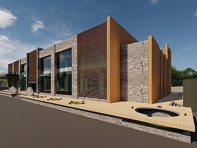 现代中式会所 会所会馆单体 会所景观规划 娱乐场所 洗浴中心 单体建筑