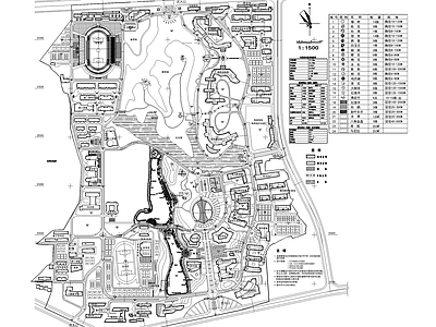 校园景观 大学学校规划 总平面图 植物绿化配置 施工图