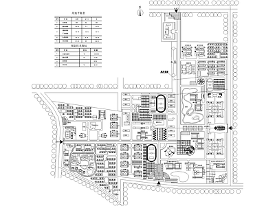 校园景观 大学学院学校校区 规划总平面图 教学办公实验楼 学生宿舍教工住宅 交流培训研发中心 施工图