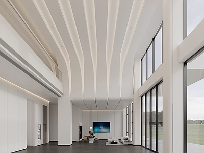 现代办公大厅 现代大厅