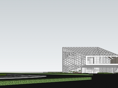 现代展览馆建筑 展览馆