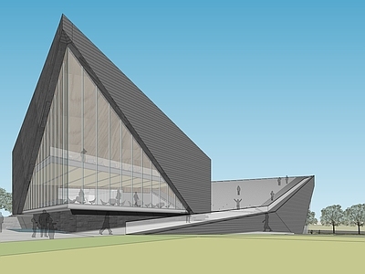 现代展览馆建筑 展览馆