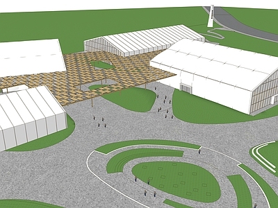 现代展览馆建筑 展览馆