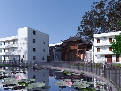 中式古建 古建 祠堂 自建房 农村
