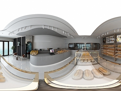 现代办公大厅 面包店