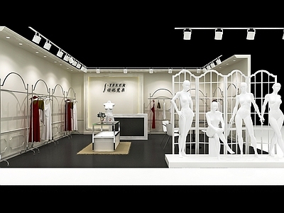 现代办公大厅 商场女装店