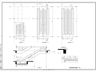 现代新中式楼梯节点 自动扶梯大样图 自动扶梯 电梯 楼梯剖面 楼梯立面节点 施工图