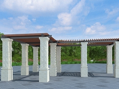 法式欧式廊架 景观廊架 花架