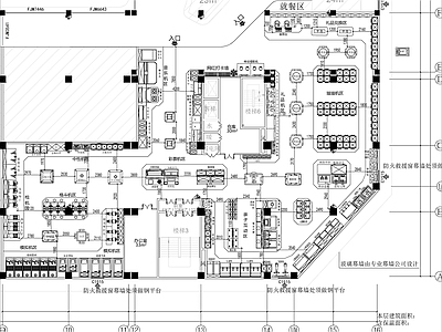 现代电玩城 电玩城平面布置图 施工图