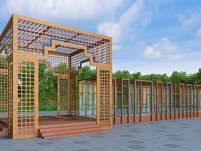 新中式欧式廊架 凉亭 木廊架 景观廊架 花架 连廊